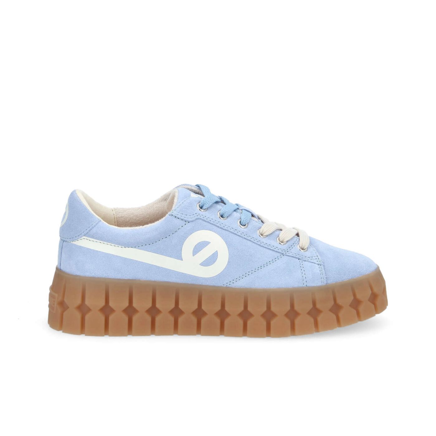 PLAY SNEAKER W - SUEDE/PRINT - BLEU/BLANC CASSE